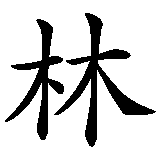 Chinesisches Zeichen fuer Shaolinkämpfer in chinesischer Schrift, Zeichen Nummer 2.